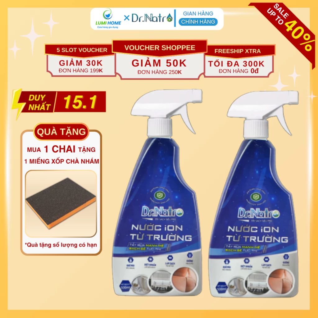 Chai Tẩy Đa Năng Dr Natro 500ml