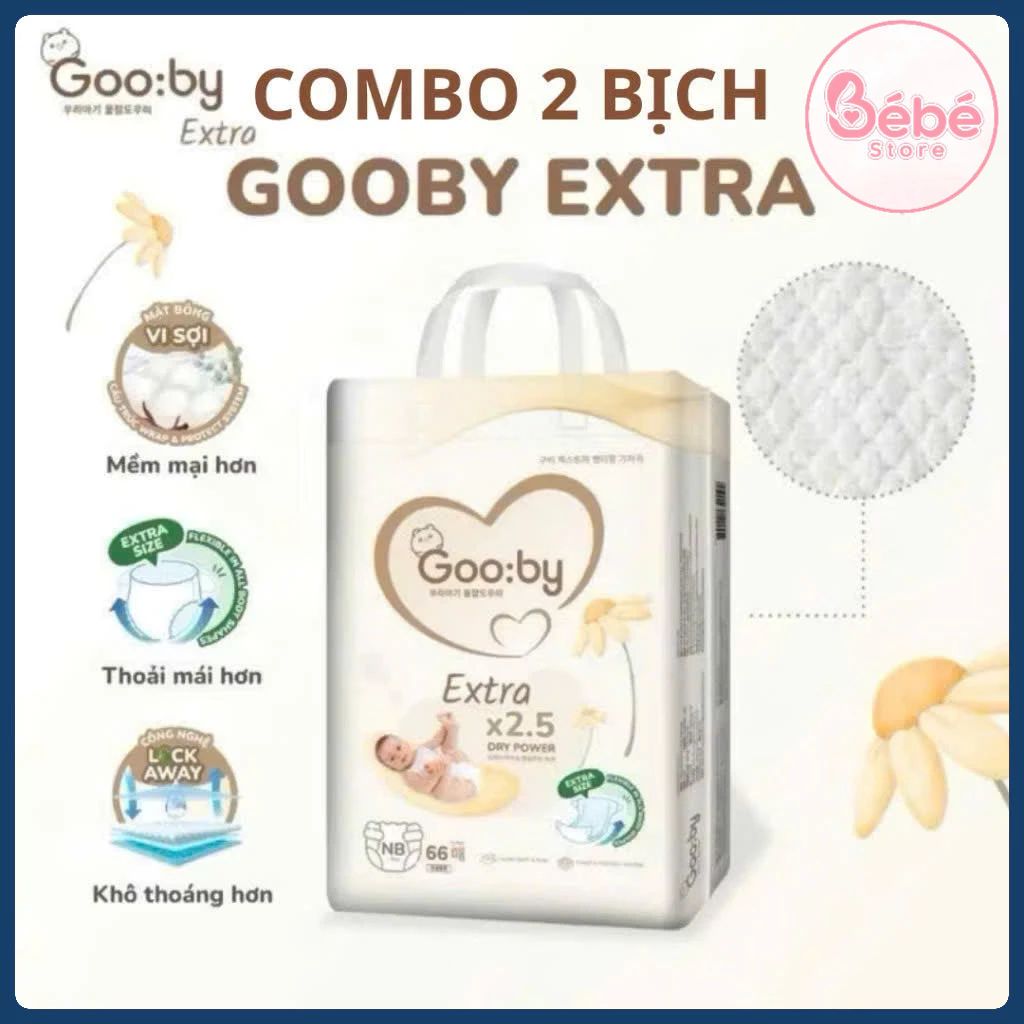 Combo 2 Bịch Tã Bỉm GOOBY EXTRA