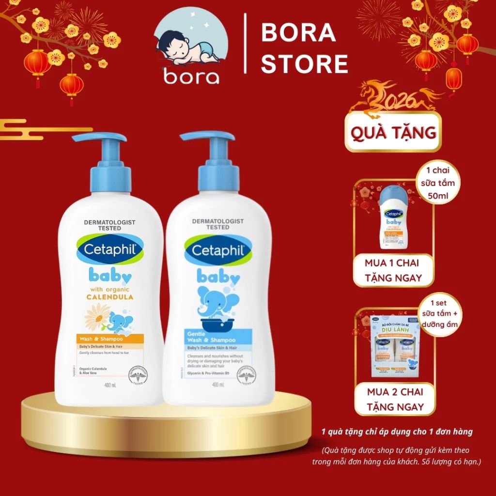 Sữa Tắm Gội Cetaphil Baby 2in1 400ml
